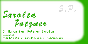 sarolta potzner business card